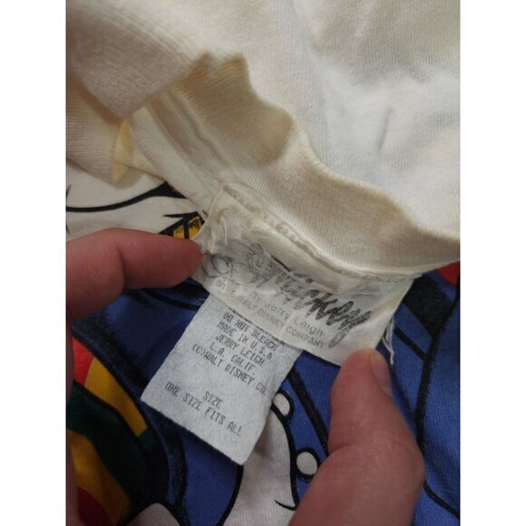 Vintage Mickey Minnie Mouse T Shirt Hip Hop One SIze Doc Martens 90s Jerry Leigh - Picture 6 of 9